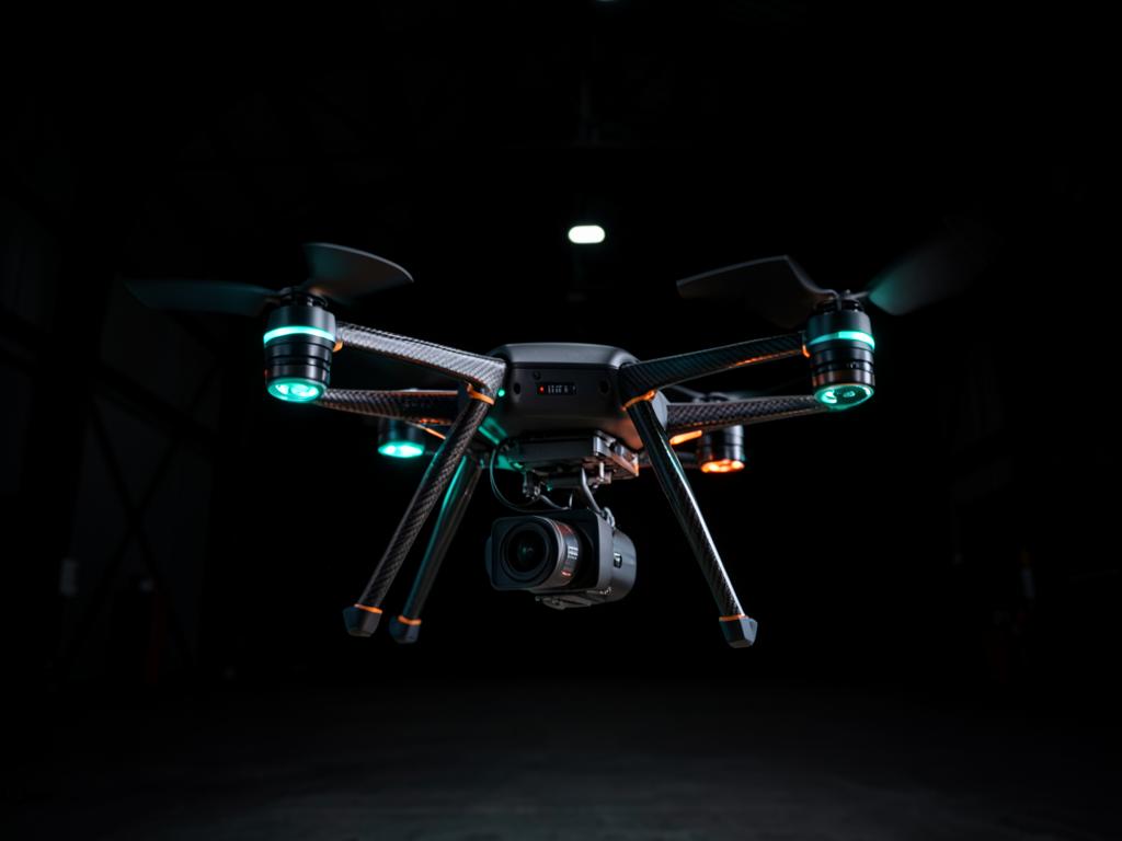 Professional inspection drone with a gimbal camera